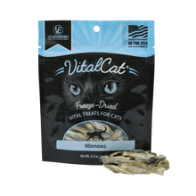 Load image into Gallery viewer, VITAL ESSENTIALS CAT FREEZE DRIED MINNOWS TREAT 0.5OZ
