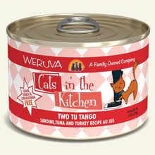 Load image into Gallery viewer, WERUVA CATS IN THE KITCHEN TWO TU TANGO CAT CAN 6OZ