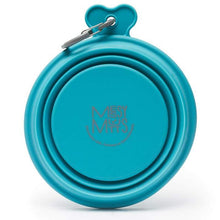 Load image into Gallery viewer, MESSY MUTTS SILICONE COLLAPSIBLE BOWL BLUE MED