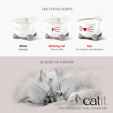 Load image into Gallery viewer, HAGEN CATIT PIXI FOUNTAIN STAINLESS STEEL WHITE