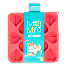 Load image into Gallery viewer, MESSY MUTTS BAKE/FREEZE TREAT MOLD HEART 2PK