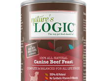Load image into Gallery viewer, NATURE'S LOGIC BEEF DOG CAN 13.2OZ
