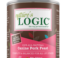 Load image into Gallery viewer, NATURE'S LOGIC PORK DOG CAN 13.2OZ
