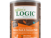Load image into Gallery viewer, NATURE'S LOGIC DUCK/SALMON DOG CAN 13.2OZ

