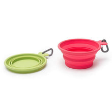 Load image into Gallery viewer, MESSY MUTTS SILICONE COLLAPSIBLE BOWL RED MED

