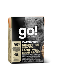 Load image into Gallery viewer, GO CAT CARNIVORE GRAIN FREE LAMB/BOAR TETRA 181G
