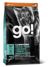 Load image into Gallery viewer, GO DOG CARNIVORE GRAIN FREE CHICKEN/TURKEY/DUCK 22LB
