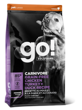 Load image into Gallery viewer, GO DOG CARNIVORE GRAIN FREE CHICKEN/TURKEY/DUCK SENIOR 12LB
